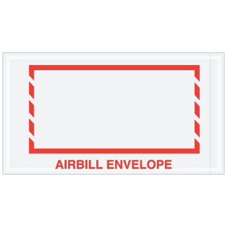 Bsc Preferred 5-1/2 x 10'' Red Border ''Airbill Envelope'' Document Envelopes, 1000PK PL484